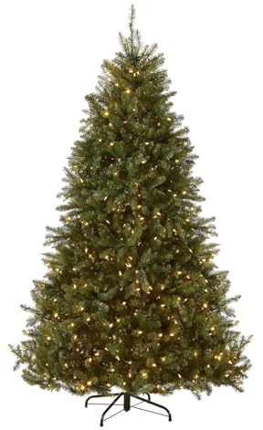 CMYAOYC Sapin de Noel Lumineux Pré-éclairé, Sapins de Noël Artificiels avec Pointes de Branches en PE Et PVC, 120/150/180/210/240/300 cm, Décoration pour la Maison et Le Bureau(10ft/300 x 180 cm)