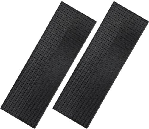 Wudaizhi 2 Stück Bar-Service-matten, Schwarze Barmatte, 60 X 20 cm, rutschfeste Whiskey-Kaffee-bar-matten, Untersetzer, Abtropfmatte, Überlaufmatte Für Bars, Küche, Restaurants