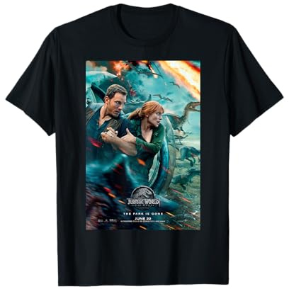 Jurassic World 2 Owen Claire Filmplakat T-Shirt