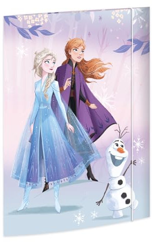 RNKVERLAG Zeichenmappe Disney Frozen 320 x 430 mm, für Formate bis DIN A3 mit Gummizugverschluss, 1 Stück