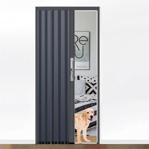 Porte coulissante intérieure pliante en accordéon en aluminium imperméable pour cuisine, salle à manger, garde-manger, séparateur de pièce