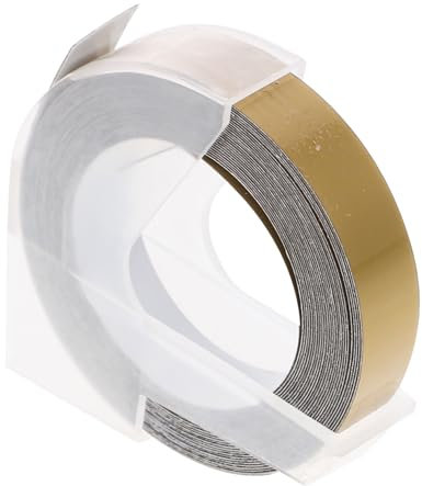 QUMIIRITY Manueller Prägeetikettendrucker Goldene Etikettenbänder Tragbare Beschriftungsgeräte Für Adress Paketbeschriftung Langlebig Und Einfach Zu Verwenden