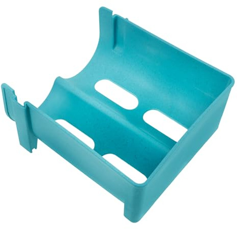 WEKADRIN Organizador Frigorífico Azul para Latas y Botellas Soporte Apilable para Cerveza y Refrescos Estante Portátil para Cocina y Bar Ahorro de Espacio Nevera