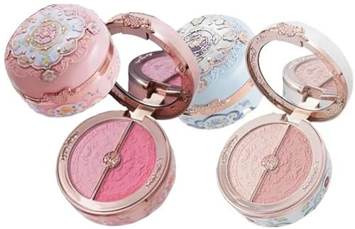Flower Knows Blusher Butterfly Cloud Collar Kollektion Rouge Box Duo-Rouge für dunkle Haut Pfirsich-Make-up für Wangen Mattes Finish (C01)