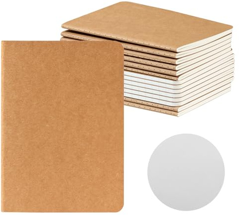 HOMEMARS Notizbuch A6,14 Stück, 100 GSM,Dickes Papier, Mini Notizbuch, Notizbuch Blanko, Notizbuch Klein, Kleines Notizbuch, Notizblock A6, Notizheft A6, 10x14cm, 60 Seiten, Kartonabdeckung