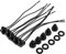 5Pcs 12V wasserdichter Druckknopf On Off Schalter mit 10cm führt für Motorrad Auto