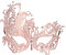 Thmyo Karnevalsmaske, venezianisches Laser Cut Metall Filigran mit Strass Maske. (Roségold)