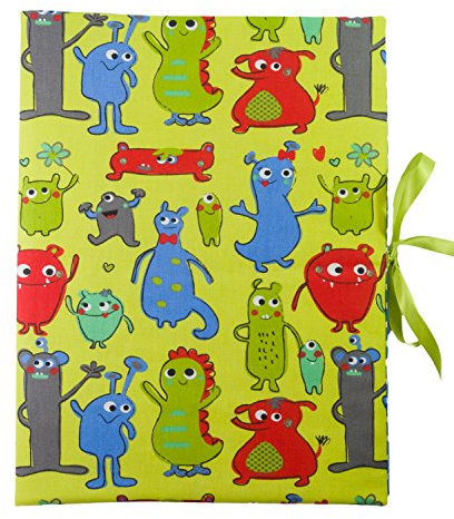 bettina bruder - Sammelmappe DIN A3 - innen 30 Sichthüllen - Monster grün bunt