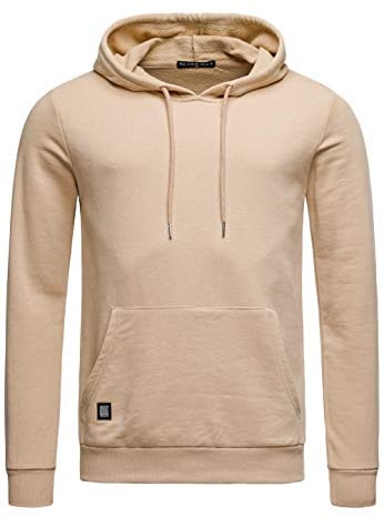 Red Bridge Herren Kapuzenpullover Hoodie Premium Basic,Beige-i,S