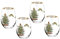 Spode Christmas Tree Stemless Wine Glasses Set of 4 19 Oz