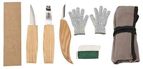 5 Stück/Set Holzschnitzwerkzeuge Set Hand Holzgravur Meißel Messerlöffel Meißel Set Schnitzwerkzeug Set für Anfänger Hobbyisten Profis