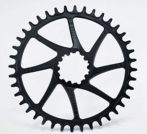 GARBARUK Runde Krone für Sram GXP/DUB Boost Direct Mount, Farbe schwarz, Zahnkranz 34T
