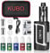 E Zigarette Shisha Starter Set 80W Mod Kit mit 0,5 Ohm/ 2,0ml Verdampfer 2000mah Akku Dampfer Vape, Regelbare Watt LED Bildschirm Ohne E Liquid Nikotinfrei KUBO LZ80W – Schwarz
