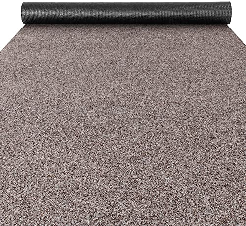 ANRO Schmutzfangmatte Fußmatte Schmutzfangläufer Poet Beige 100 x 300 cm | Verkauf: Meterware, Breite: 100 cm, Material: Polypropylen, Rücken: TPE rutschhemmend, Höhe: 5 mm, Einsatz: Flur, Büro