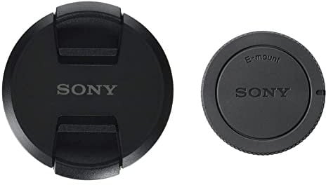 Sony FBA_ALCF67S Lens Cap for 67mm Diameter Lenses, Black & ALC-B1EM Body Cap for E Mount Cameras