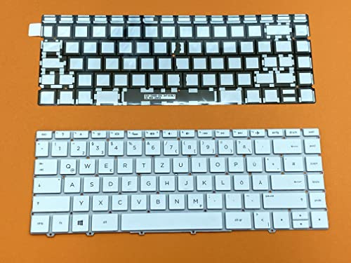 T-ProTek DEUTSCHE-Tastatur Keyboard kompatibel für HP Spectre X360 13-AF