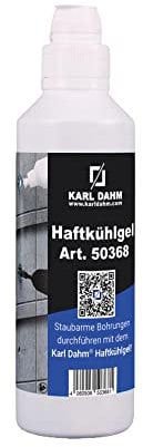 Karl Dahm Haftkühlgel zum staubfreien Bohren, 250 ml I Gel zum Kühlen von Trockenbohrkronen I Für Fliesen, Keramik und Feinsteinzeug – 50368