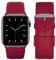 Eternel - Correa compatible Apple Watch Holi Fucsia 42/44/45mm/Ultra adaptadores gris espacial hecho a mano en Francia - Compatible con todos los Apple Watch