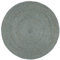 vidaXL Teppich Handgefertigt Jute Wohnzimmerteppich Juteteppich Handwebteppich Bodenmatte Schlafzimmer Wohnzimmer Flur Rund 180cm Olivgrün
