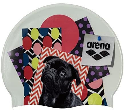 Arena HD Bonnet de Bain Unisexe en Silicone pour Adultes, entraînement et Course, 100% Silicone, Infroissable, Ubie