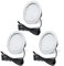 URing 3er Set LED Einbaustrahler 12V 4000K Neutralweiß 3,5W, einbaustrahler flach 300LM Bohrloch 55-58mm und 15mm Flache, Dimmbar Möbeleinbauleuchte Einbauspots LED Spot 12v mit 2M Kabel, Chrom