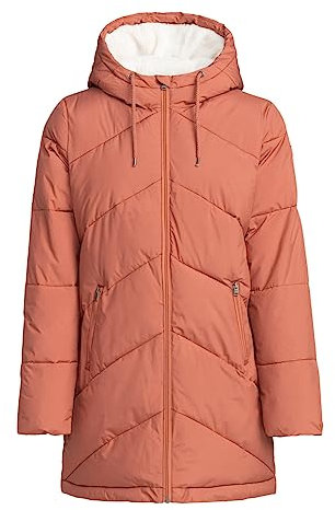 Roxy Better Weather - Chaqueta Acolchada con Capucha y Corte Largo para Mujer