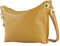 modamoda de - T243 - ital. Umhängetasche Klein Small aus Leder, Farbe:Senfgelb