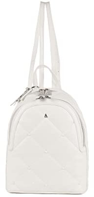 L' Atelier du Sac - Zaino Ross in ecopelle, bianco (30 X 25 X 12 cm)