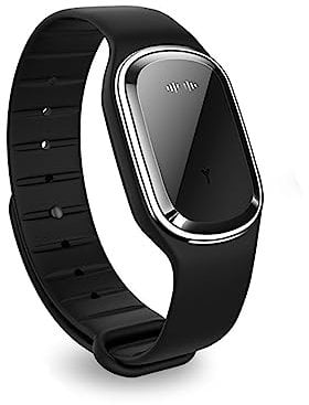 Pulseras Repelente de Mosquitos Ultrasónico, Reloj Electrónico Anti-Mosquitos con Carga USB/Reutilizable/Portátil para Acampar al Aire Libre Senderismo(Negro(Sin Visualización de Hora))
