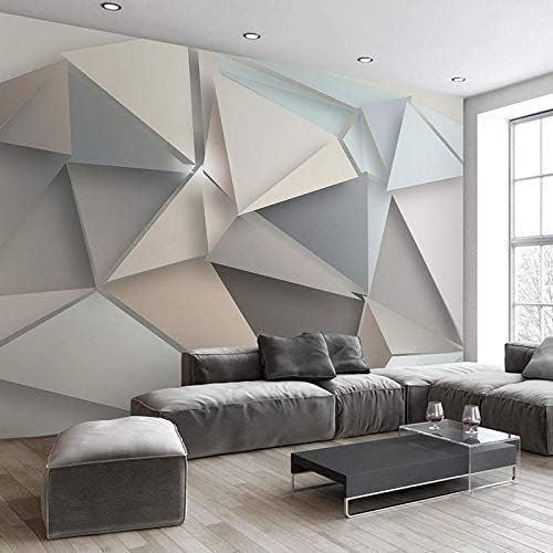 Foto Wallpaper 3D Modern Tv Sfondo Soggiorno Camera Da Letto Murale Carta Da Parati Geometrica Carta Da Parati Fotomurali Poster Murale Soggiorno Camera Letto Carta-250cm×170cm