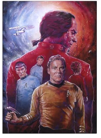 Displate Offiziell Star Trek MetallPoster Magnetische Befestigung Inklusive Lizenziert Bilder Hochwertiges Poster TOS Tribute Art Space Seed Dave Merrell Poster 45 cm x 32 cm