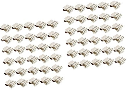 Gatuida 60 Stk Photovoltaik-kabelklemme Drahtklemme Kabelclips Clips Für Photovoltaikkabel Pv-kabelclip Beschichtete Schellen Kabelmanagement Für Pv-module Schnalle Rostfreier Stahl Metall
