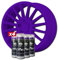 AutoFullCar Packung mit Vinyl-Felgen, flüssig, Full Dip, 4 Sprays, 400 ml, mattes Finish, geeignet für Felgen von 15 bis 18 Zoll (38,1 bis 45,7 cm), Violett