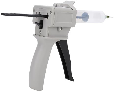 30ml Dispenser Gun Kit, Mixing Dispensing Gun Manual Single Tube Handle Tool with Ergonomic Handle for Pressing and Squeezing