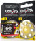 160 Hearing Aid Batteries Size 10 Udivita PR70 (Yellow) Zinc-Air Hearing Evolution with Phono Pulse Technology - 20 Blisters of 8 Batteries