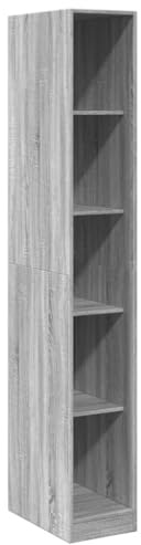 vidaXL Kleiderschrank Grau Sonoma 30x50x200 cm Holzwerkstoff