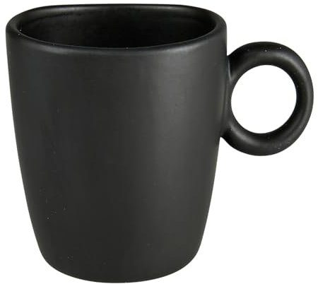 GENEVIEVE LETHU 536539 Tasse 11 cl en Grès - Collection RONDO - Coloris Noir mat