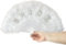 TRIXES BRIDE Handheld Feather Fan - Bride to Be GIft, Hen Party Present - Bachlorette Gift
