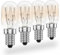 POPPSTAR 4 pezzi Lampadina per frigorifero E14 15W, Luce per frigorifero, macchina da cucire, congelatore, lampada di sale (2700K bianco caldo, 150 lumen)