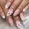 Yamobi Y2K Lot de 24 faux ongles courts à coller French Nails en forme d'amande à coller