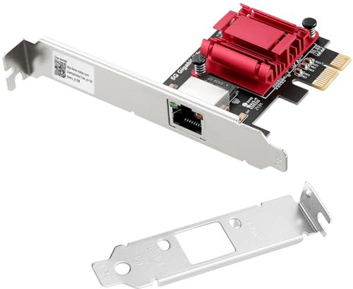 Adaptador de red PCIe 5G RTL8126 5000/2500/1000/100Mbps PCI Express 3.1 Gigabit Ethernet tarjeta RJ45 controlador LAN compatible con PXE para Windows/Linux con perfil bajo