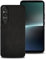 shamdspopu Hülle für Sony Xperia 1 V, TPU kombiniert mit komfortablem Leder-Oberfläche, hochwertig, luxuriös, stoßfest, Kratzfest und robust. (schwarz)