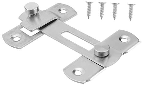 GLEAVI Edelstahl Türfalle Mit Gebürsteter Oberfläche Robuster Türriegel Für Fenster Schrank Und Kleine Haustierkäfige Einfache Schraubmontage Langlebiges Sicherheits-bolzenverschluss in s