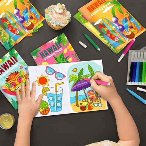 Hawaii Party Mitgebsel Sommer Accessoires Hawaii Party Mini Coloring Books