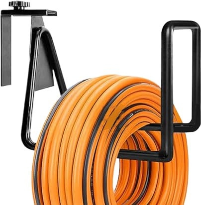 Garten Schlauchhalter - Robuste Metall-Schlauchaufbewahrung Für Draußen,Platzsparende Schlauchaufbewahrung Für Garten Keller Schuppen Werkstatt & Garage