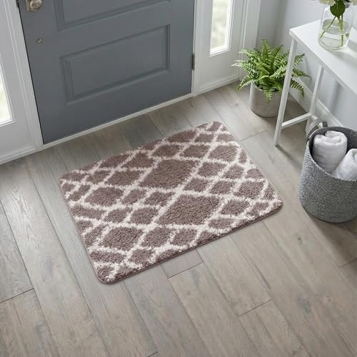 Nest & Nibble Brown Indoor Door Mat 50x80 cm – Non-Slip Washable Entrance Rug Soft Absorbent Floor Mat for Front & Back Door, Kitchen, Bedroom, Office, Entryway | Inside Home Essentials Carpet