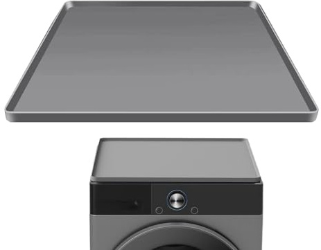 Under Fridge Mat,Non-slip Small Fridge Drip Pan - Square Floor Protection Under Appliance Drip Pan for Air Conditioner Washing Machine