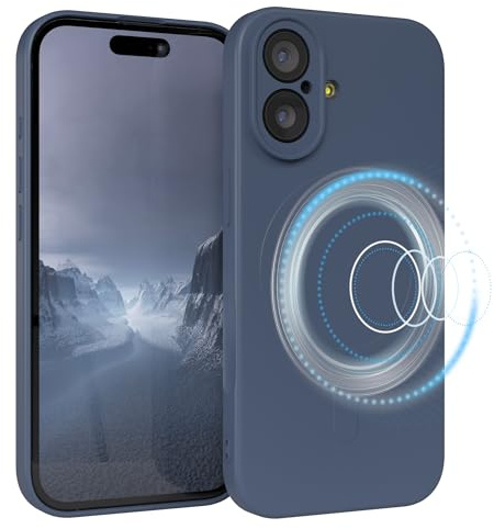 EAZY CASE - Silikonhülle magnetisch für iPhone 17 Hülle Silikon Blau weich stoßfeste Magnet Handyhülle Schutzhülle mit Kameraschutz Dünn Schutz Cover TPU Bumper in Petrol