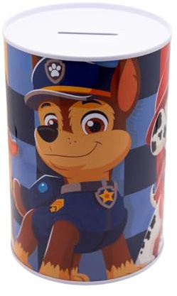 My Sweety Pop Spardose Paw Patrol, Rosa, Stella und Everest, Box | Spardose aus Metall für Mädchen, Dekoration, Kinderzimmer, Paw Patrol, bruchsicher, 15 x 10 x 10 cm