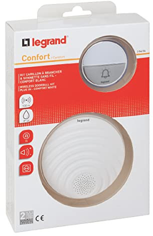 Kit Carillon Radio sans Fil Confort Plug-in 230V - Blanc
